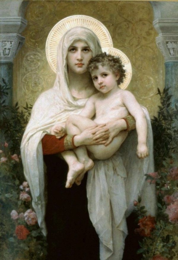 The Madonna of the Roses by William Bouguereau