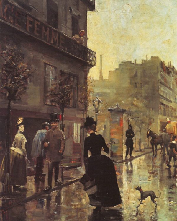Boulevard In Paris by Akseli Gallen-Kallela