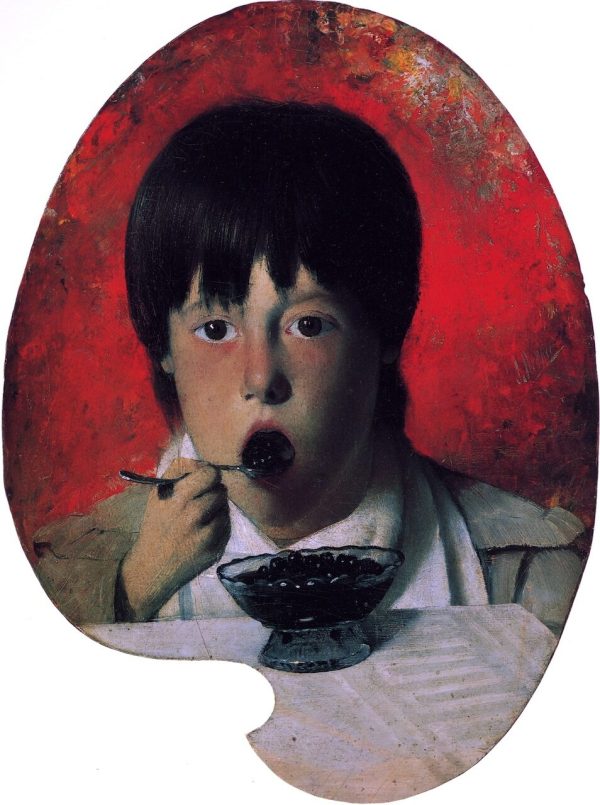 Boy Eating Berries by Joseph Decker