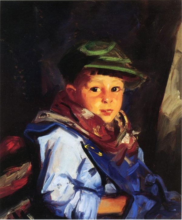 Boy with a Green Cap by Robert Henri