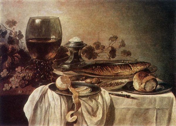 Breakfast piece by Pieter Claesz