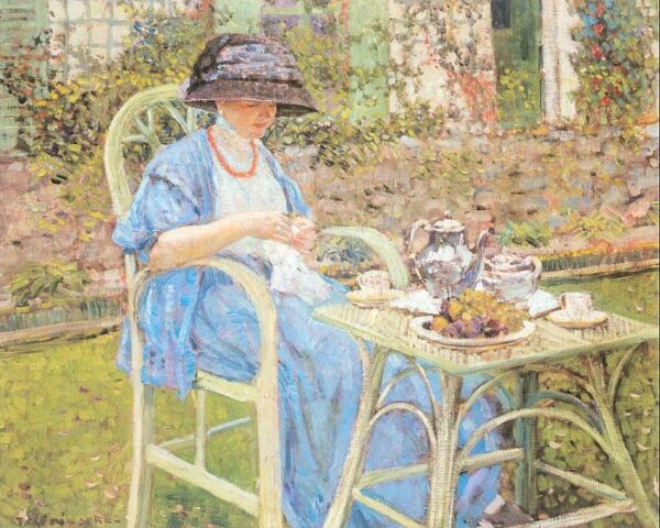 Breakfast In The Garden by Frederick Carl Frieseke