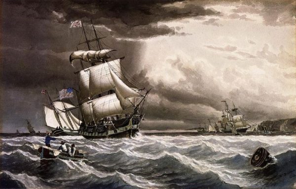 Breezy Day off a Headland by William Bradford