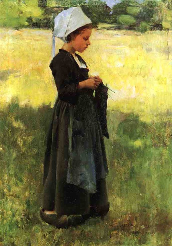 Breton Girl by Willard Metcalf
