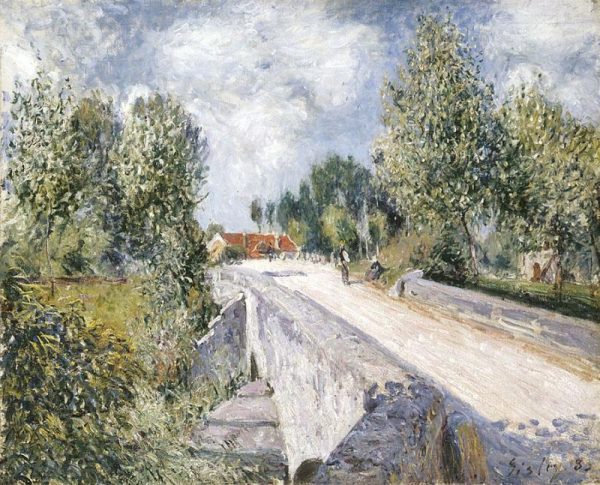 Bridge over the Orvanne near Moret by Alfred Sisley