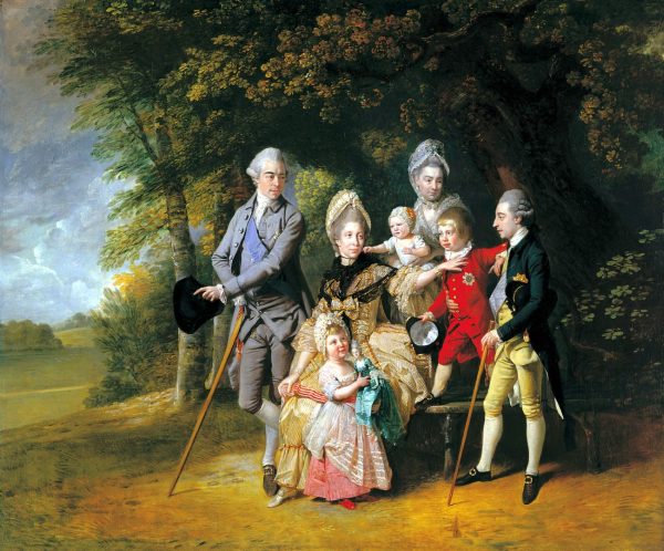Queen Charlotte with her Children and Brothers by Johann Zoffany