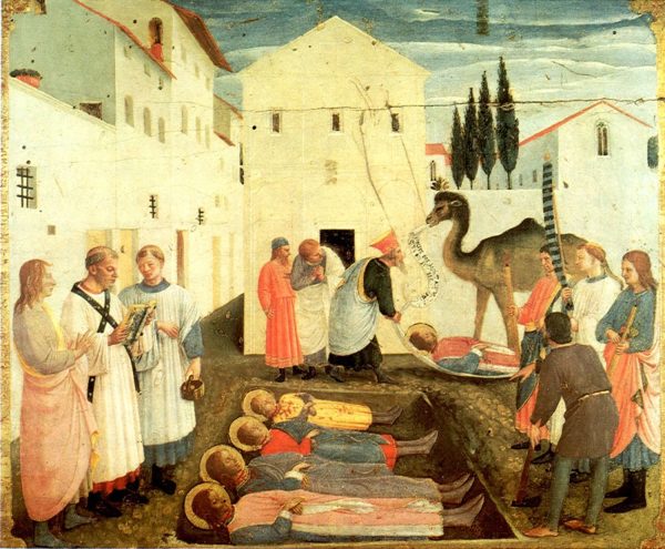 Burial of Saint Cosmas and Saint Damian by Fra Angelico