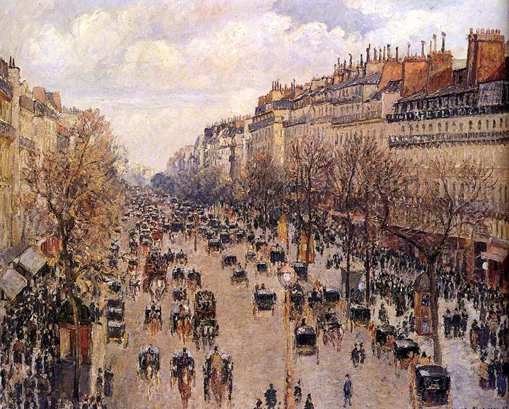 Boulevard Montmarte by Camille Pissarro
