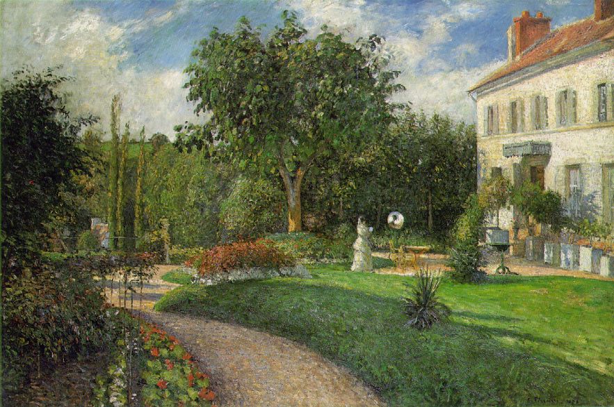 Garden of Les Mathurins at Pontoise by Camille Pissarro
