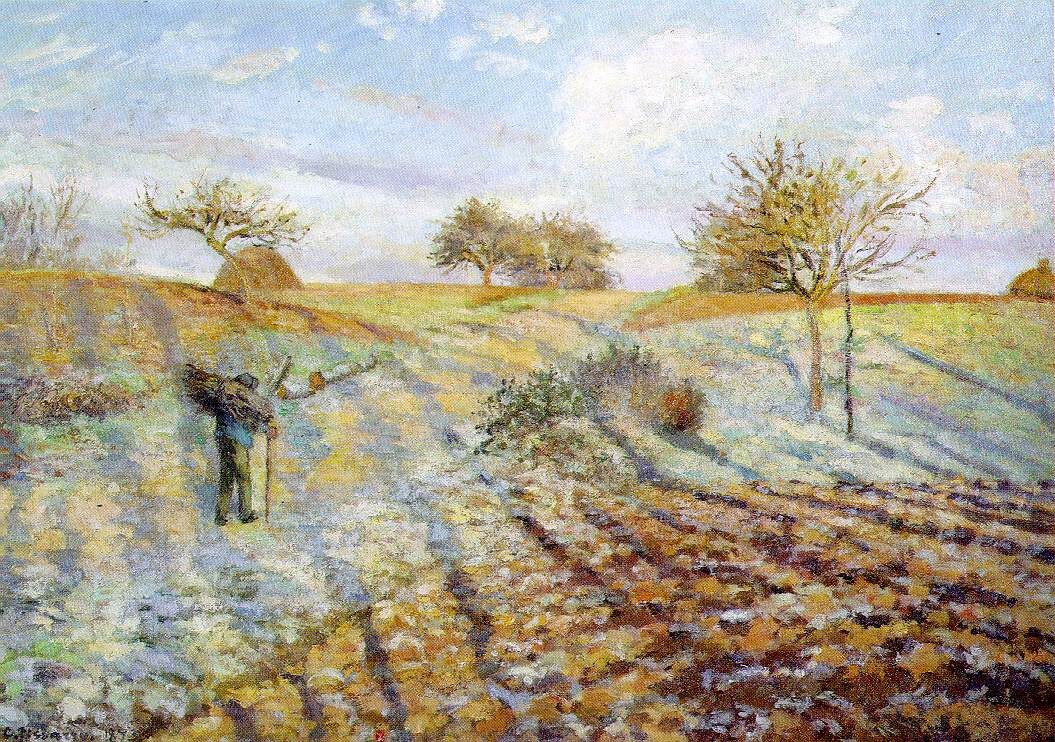 Gelee blanche by Camille Pissarro