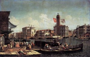 The Grand Canal with the Palazzo Labia and Entry to the Cannareggio by Michele Marieschi - hand-painted oil reproduction