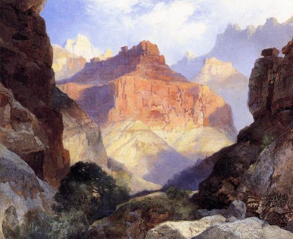 Under the Red Wall Grand Canyon of Arizona by Thomas Moran