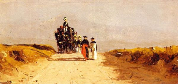 Cardinal's Coach on the Campagna by Sanford Robinson Gifford