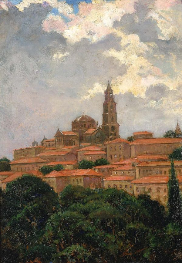 Cathedral at le Puy by Carroll Beckwith