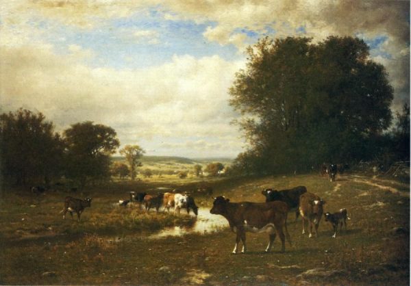 Cattle Grazing by James McDougal Hart