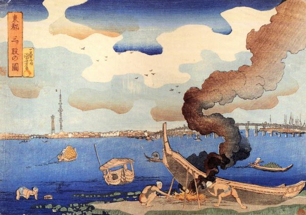 Caulking Boats by Utagawa Kuniyoshi