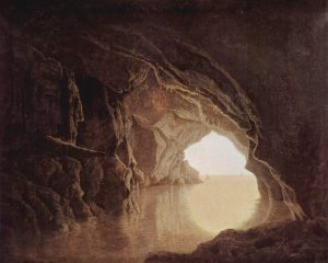 Cave in the Evening by Joseph Wright - hand-painted oil reproduction