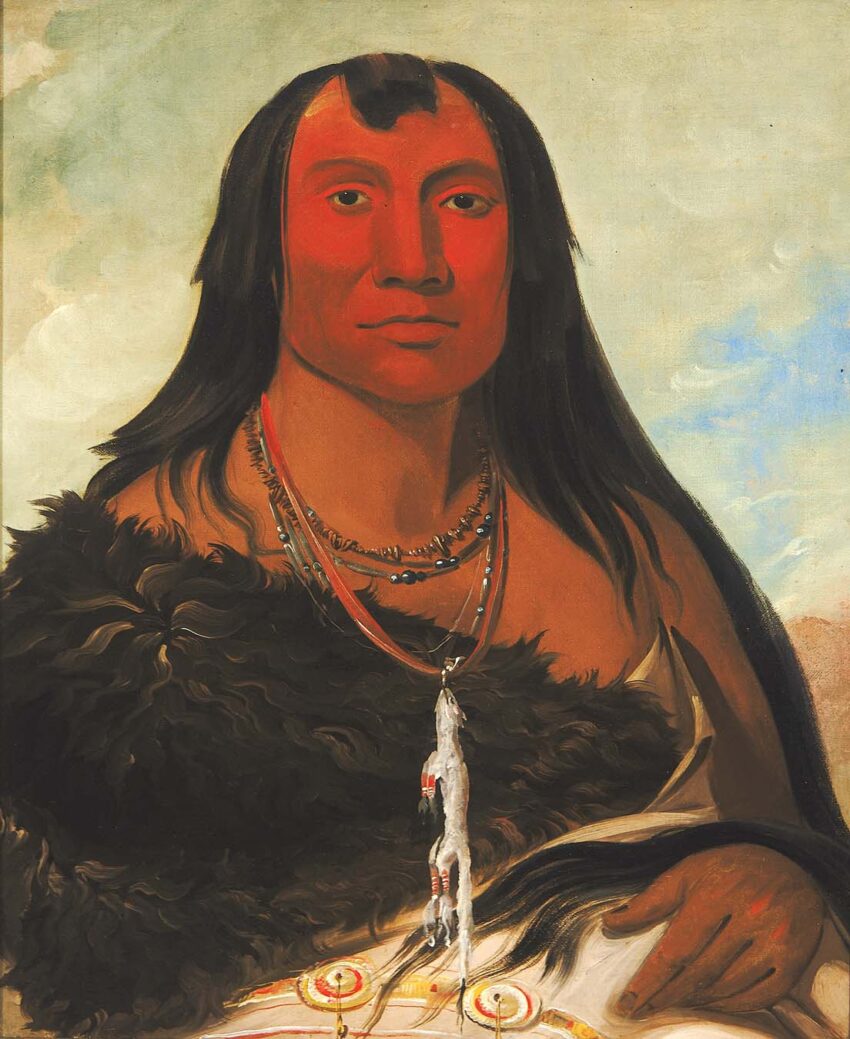 Chah ee chopes, Four Wolves, a Chief in Mourning - ByMuseum.com