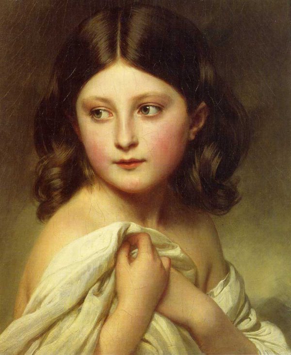 A Young Girl Called Princess Charlotte by Franz Xavier Winterhalter