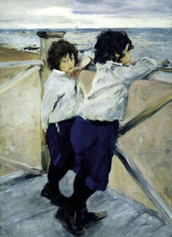 Children (Sasha and Yura Serov) by Valentin Alexandrovich Serov