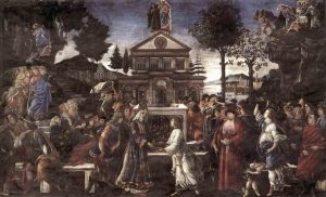The Temptation of Christ by Sandro Botticelli - hand-painted oil reproduction