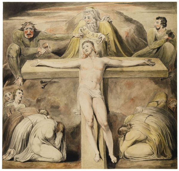 Christ Nailed to the Cross by William Blake