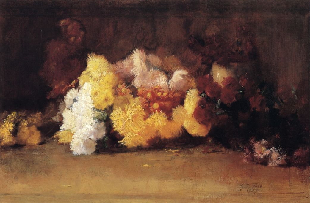 Chrysanthemums by Guy Rose
