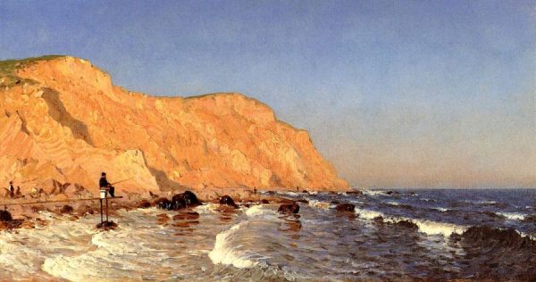 Clay Bluffs on No Man's Land by Sanford Robinson Gifford