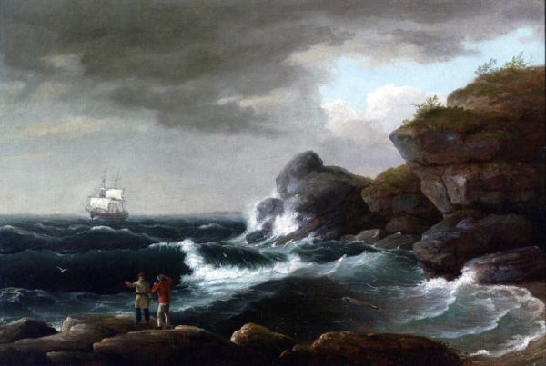 Coastal Scene by Thomas Birch