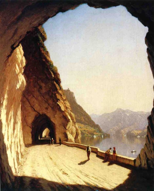 The Galleries of the Stelvio, Lake Como by Sanford Robinson Gifford
