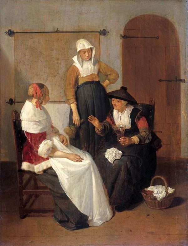 Confidental Conversation by Quiringh Van Brekelenkam