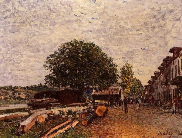 Construction Site at Saint-Mammes by Alfred Sisley
