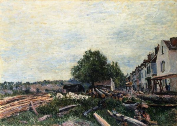 Construction Site at Saint-Mammes II by Alfred Sisley