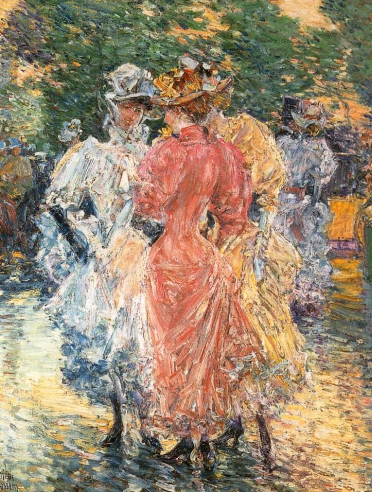 Conversation on the Avenue by Frederick Childe Hassam