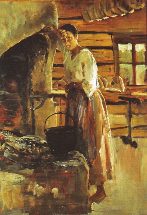 Cooking Whitefish by Akseli Gallen-Kallela