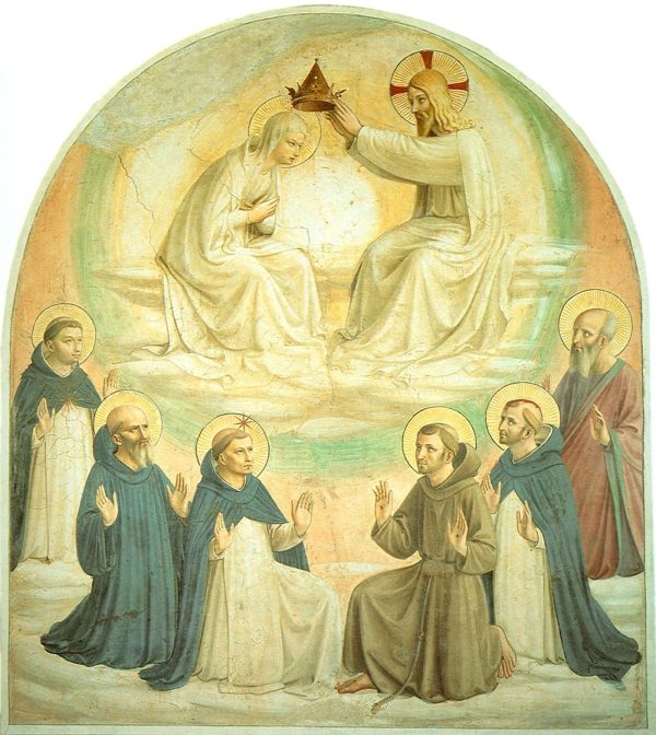 Coronation of the Virgin b by Fra Angelico
