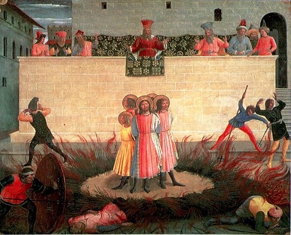 Cosmas and Damian are to be Burnt Alive by Fra Angelico