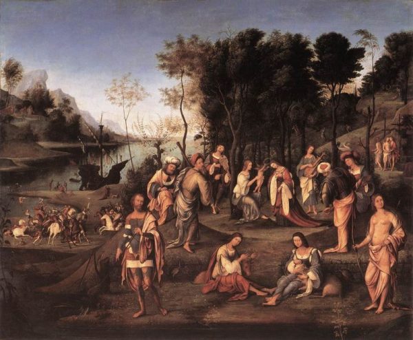 Court of Isabella d'Este by Lorenzo Costa