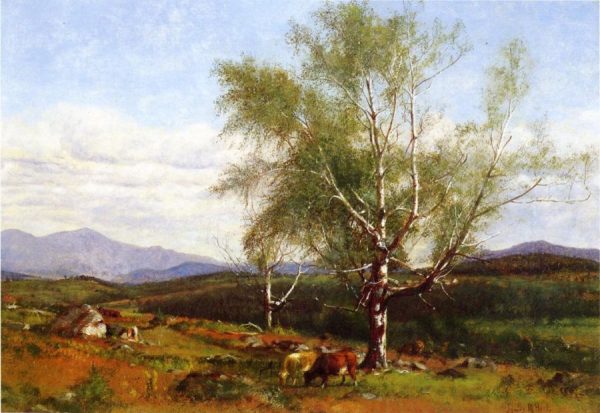 Cows Grazing in a Valley by James McDougal Hart