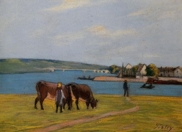 Cows by Alfred Sisley