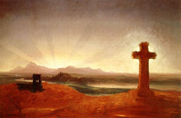 Cross At Sunset by Thomas Cole
