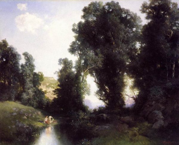 The Bathing Hole Cuernavaca Mexico by Thomas Moran