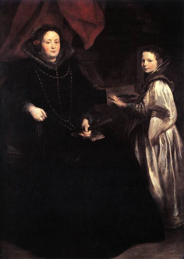 Portrait of Porzia Imperiale and Her Daughter by Anthony van Dyck