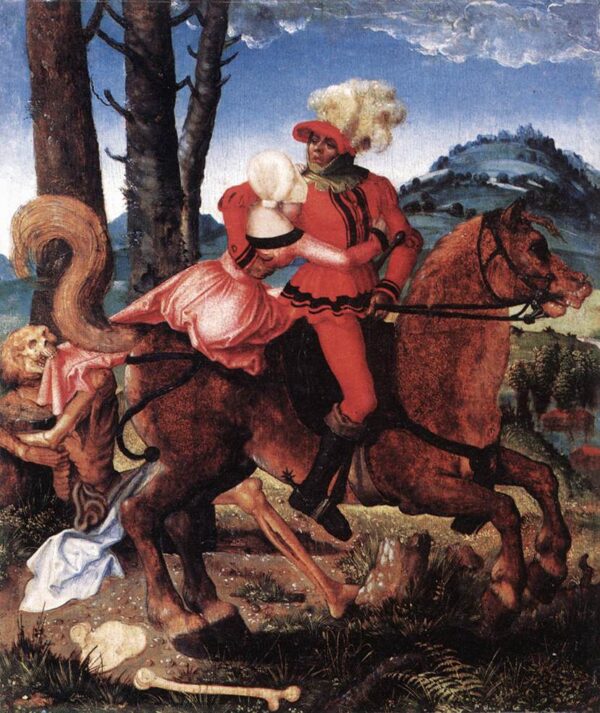 The Knight, the Young Girl, and Death by Grien Hans Baldung
