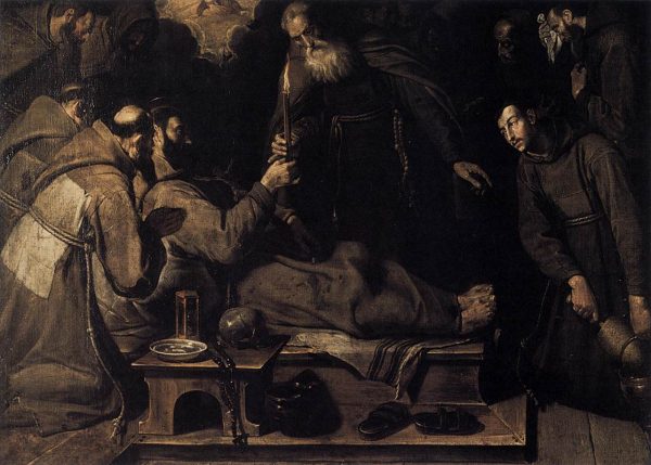 Death of St Francis by Bartolome Carducho