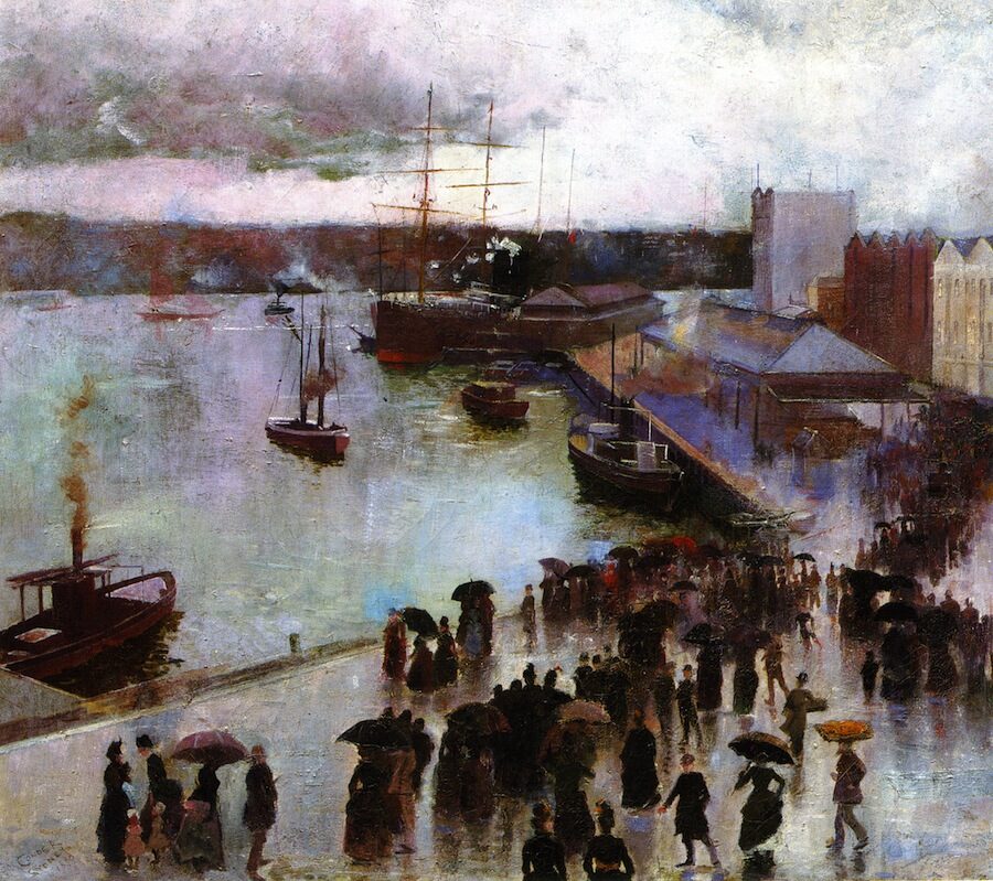 Departure of the Orient Circular Quay by Charles Conder