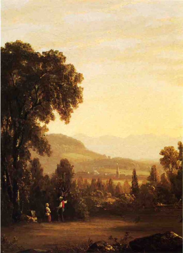 Landscape with Village in the Distance by Sanford Robinson Gifford