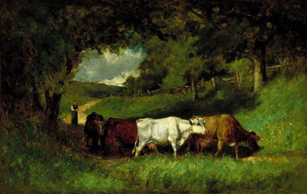 Driving Home the Cows by Edward Mitchell Bannister