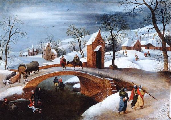 Winter Landscape With Flight Into Egypt by Abel Grimmer