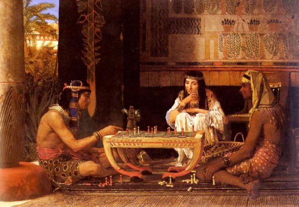 Egyptian Chess Players by Lawrence Alma-Tadema